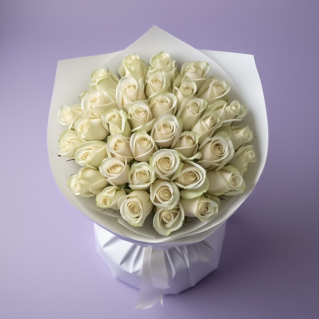 Біла троянда 25 шт.