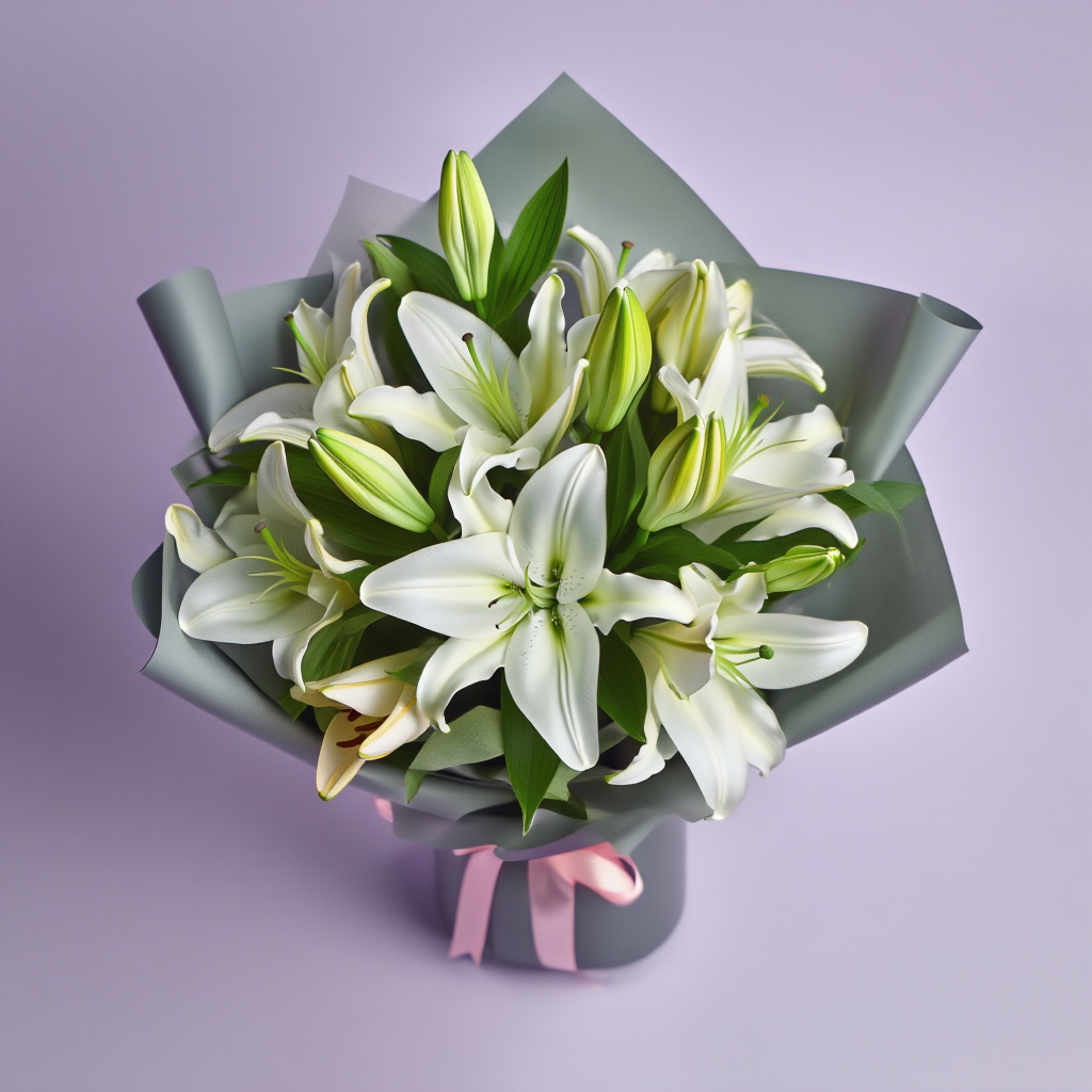 Букет "Лілова хмаринка"