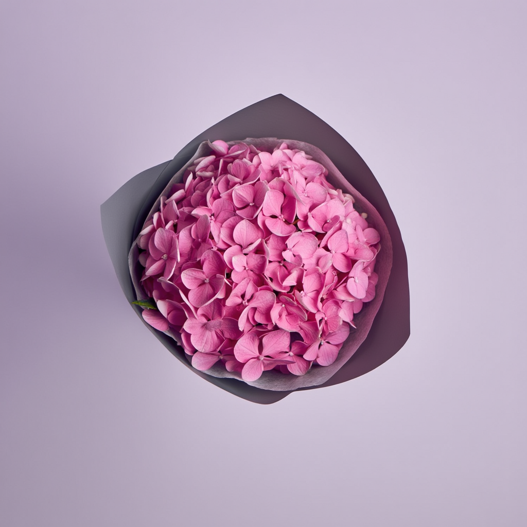 Рожева гортензія 1 шт.