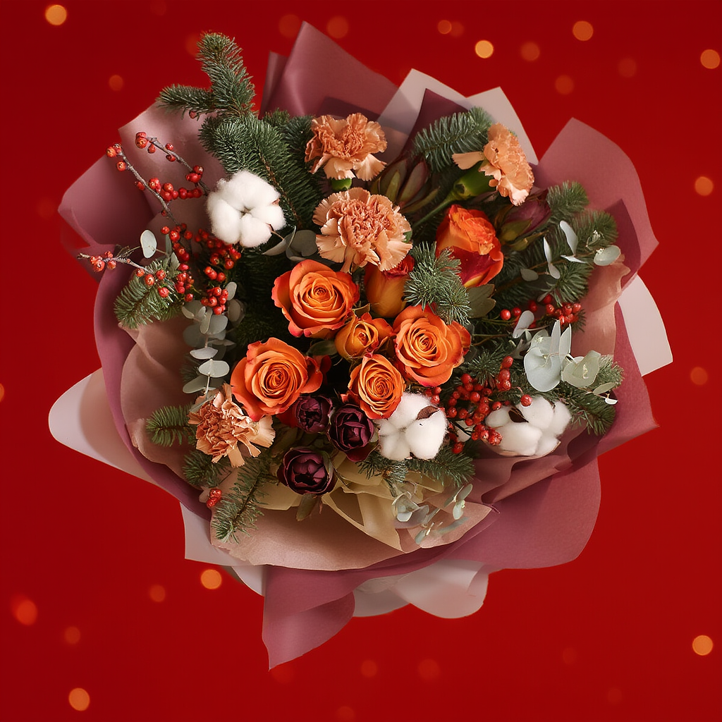 Букет "Різдвяний Вогонь"